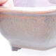 Bonsaischale aus Keramik 15,5 x 15,5 x 6,5 cm, Farbe braun - 2/3