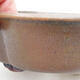 Bonsaischale aus Keramik 14 x 13 x 5 cm, Farbe braun - 2/3