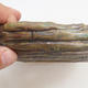 Keramik-Bonsaischale 16,5 x 16,5 x 4,5 cm, braun-grüne Farbe - 2/4