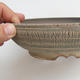 Keramik Bonsaischale 18,5 x 18,5 x 6 cm, Farbe grau - 2/4