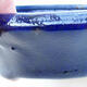 Bonsaischale aus Keramik 12,5 x 12,5 x 4 cm, Farbe blau - 2/3