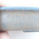 Bonsaischale aus Keramik 14,5 x 10 x 3,5 cm, Farbe braun-blau - 2/3