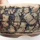Bonsaischale aus Keramik 14,5 x 14,5 x 6 cm, Riss schwarz - 2/3