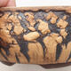 Bonsaischale aus Keramik 17,5 x 17,5 x 7 cm, Riss schwarz - 2/3
