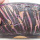 Bonsaischale aus Keramik 17,5 x 17,5 x 6 cm, rissige lila Farbe - 2/3