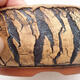 Keramik-Bonsaischale 19 x 19 x 6,5 cm, rissig schwarz - 2/3