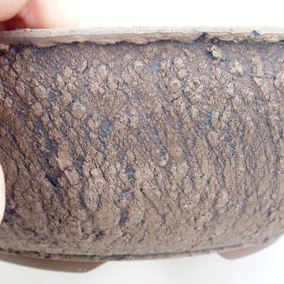 Bonsaischale aus Keramik 23,5 x 23,5 x 8 cm, Riss schwarz - 2