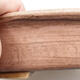 Bonsaischale aus Keramik 24 x 21,5 x 5,5 cm, Farbe braun-rosa - 2/3