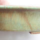Bonsaischale aus Keramik 19,5 x 17 x 5,5 cm, Farbe braun-grün - 2/3
