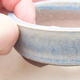 Keramische Bonsai-Schale 8 x 8 x 3 cm, Farbe blau - 2/3
