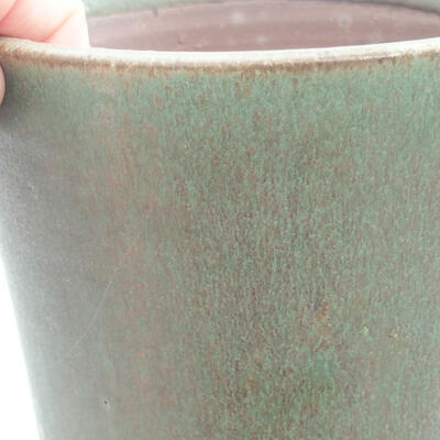 Keramische Bonsai-Schale 14 x 14 x 15,5 cm, Farbe grün - 2