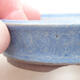 Keramische Bonsai-Schale 9,5 x 9,5 x 2,5 cm, Farbe blau - 2/3