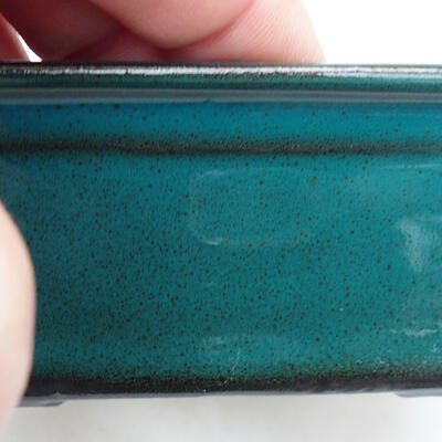 Bonsaischale aus Keramik 11,5 x 8 x 4,5 cm, Farbe grün - 2