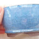 Keramische Bonsai-Schale 8,5 x 8,5 x 4,5 cm, Farbe blau - 2/3