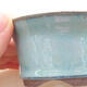 Keramische Bonsai-Schale 8,5 x 8,5 x 4 cm, Farbe blau - 2/3