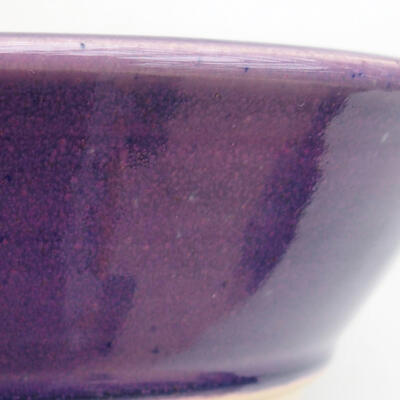 Bonsaischale aus Keramik 19 x 19 x 5,5 cm, Farbe lila - 2