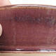 Bonsaischale aus Keramik 19,5 x 19,5 x 6 cm, Farbe lila - 2/3