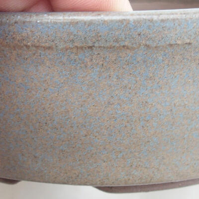 Bonsaischale aus Keramik 13 x 13 x 4,5 cm, Farbe blau - 2