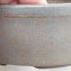 Bonsaischale aus Keramik 13 x 13 x 4,5 cm, Farbe blau - 2/3
