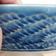 Bonsaischale aus Keramik 19,5 x 19,5 x 6 cm, Farbe blau - 2/3