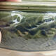 Bonsaischale aus Keramik 18,5 x 18,5 x 7 cm, Farbe grün - 2/3