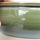 Bonsaischale aus Keramik 19,5 x 19,5 x 7 cm, Farbe grün - 2/3