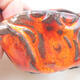 Keramikschale 7 x 7 x 4,5 cm, Farbe orange - 2/3
