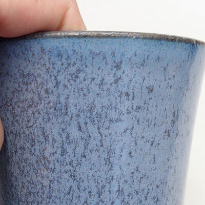 Bonsaischale aus Keramik 9 x 9 x 10,5 cm, Farbe blau - 2