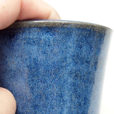 Bonsaischale aus Keramik 8,5 x 8,5 x 10 cm, Farbe blau - 2