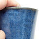 Bonsaischale aus Keramik 8,5 x 8,5 x 10 cm, Farbe blau - 2/3