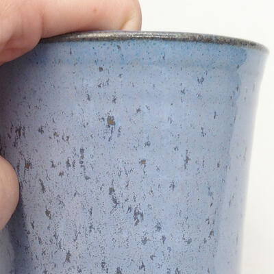Bonsaischale aus Keramik 8,5 x 8,5 x 10,5 cm, Farbe blau - 2