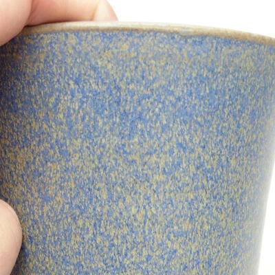Bonsaischale aus Keramik 10 x 10 x 13,5 cm, Farbe blau - 2