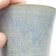 Bonsaischale aus Keramik 11 x 11 x 13,5 cm, Farbe blau - 2/3