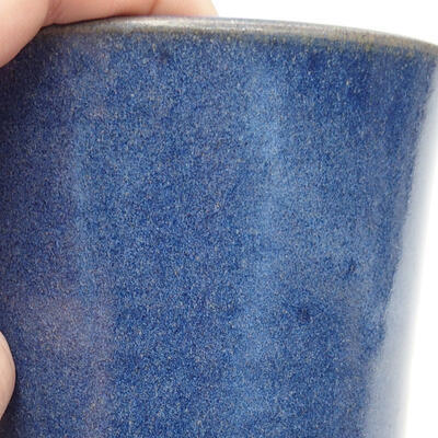 Bonsaischale aus Keramik 10 x 10 x 14 cm, Farbe blau - 2