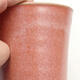 Bonsaischale aus Keramik 8 x 8 x 10,5 cm, Farbe rosa - 2/3