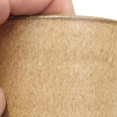 Bonsaischale aus Keramik 8,5 x 8,5 x 10 cm, Farbe braun - 2