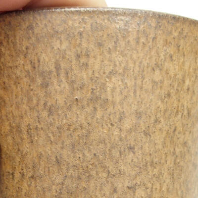 Bonsaischale aus Keramik 8 x 8 x 10 cm, Farbe braun - 2