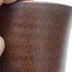 Bonsaischale aus Keramik 9,5 x 9,5 x 13,5 cm, Farbe braun - 2/3