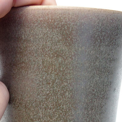 Bonsaischale aus Keramik 9,5 x 9,5 x 14 cm, Farbe grau - 2