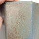 Bonsaischale aus Keramik 8,5 x 8,5 x 14,5 cm, Farbe blau-braun - 2/3