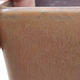 Keramische Bonsai-Schale 10 x 10 x 6,5 cm, braune Farbe - 2/3