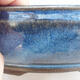 Bonsaischale aus Keramik 19 x 19 x 6 cm, Farbe blau - 2/3