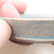 Keramische Bonsai-Schale 8,5 x 8,5 x 2 cm, Farbe blau - 2/3