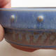 Keramische Bonsai-Schale 15 x 15 x 5 cm, Farbe blau - 2/4