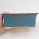 Keramik Bonsaischale 18 x 14 x 6,5 cm, Farbe blau - 2/4