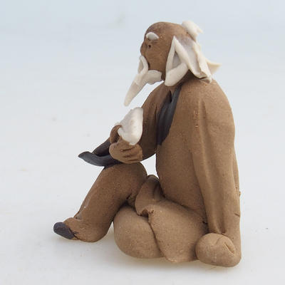 Keramikfigur - ein Salbei mit einem Fächer - 2