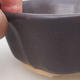 Bonsaischale aus Keramik H 06 - 14,5 x 14,5 x 4,5 cm, schwarz matt - 2/3