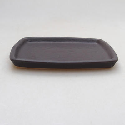 Bonsai Tablett H11 - 11 x 9,5 x 1 cm, schwarz matt - 2