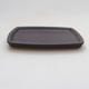 Bonsai Tablett H11 - 11 x 9,5 x 1 cm, schwarz matt - 2/3