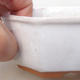 Keramik Bonsai Schüssel H 13 - 11,5 x 11,5 x 4,5 cm, Weiß - 2/3